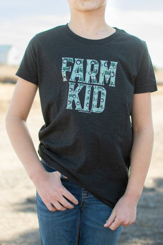 Green Tractor 'Farm Kid' Toddler/Youth Tee