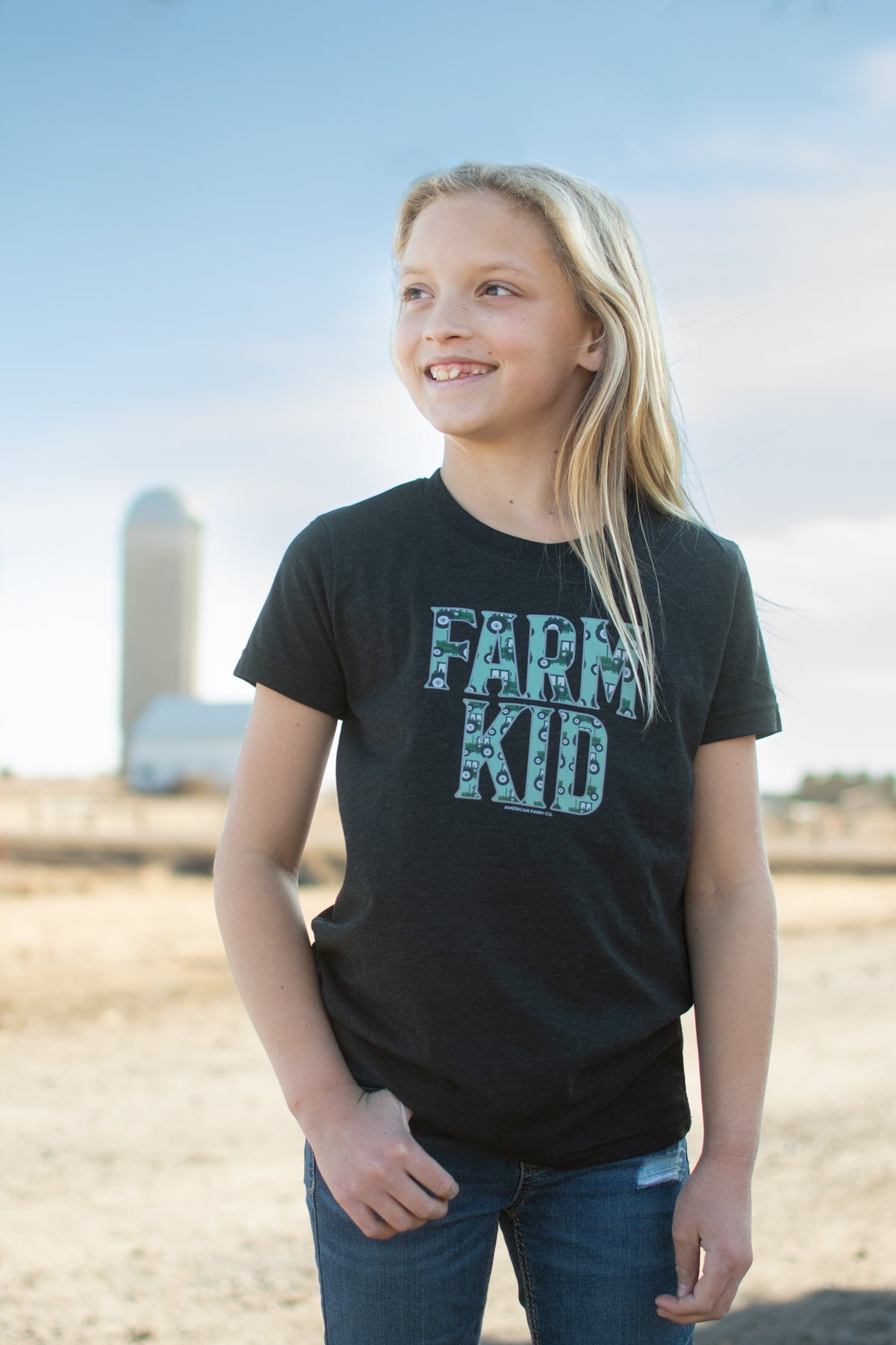 Green Tractor 'Farm Kid' Toddler/Youth Tee