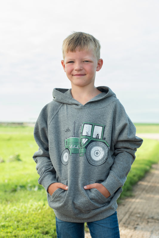 Green Tractor Toddler/Youth Hoodie