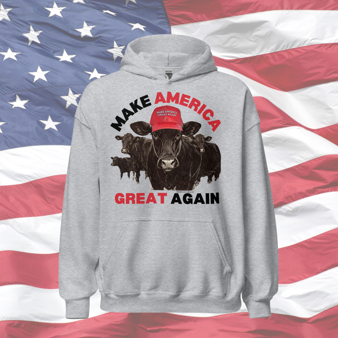 'MAGA Cow 2.0' Hoodie - American Farm Company