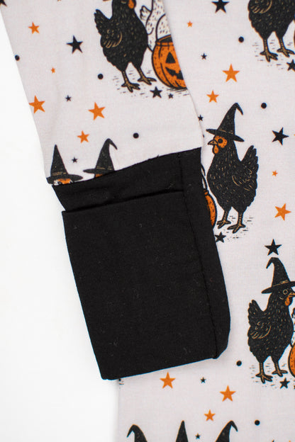 Halloween Chicken Witches Bamboo Baby Zippy