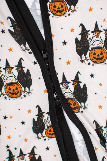 Halloween Chicken Witches Bamboo Baby Zippy