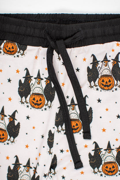 Halloween Chicken Witches Toddler/Youth Bamboo Pajama Pant Set