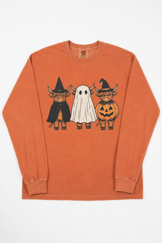 Halloween Highlands Adult Long Sleeve