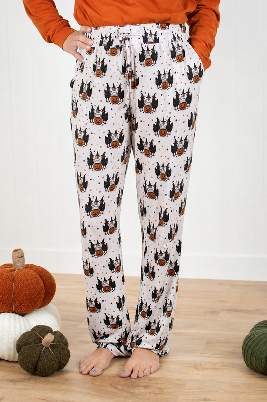 Halloween Chicken Witches Adult Bamboo Pajama Pant