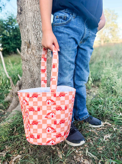 Harvest Combine Halloween Candy Basket