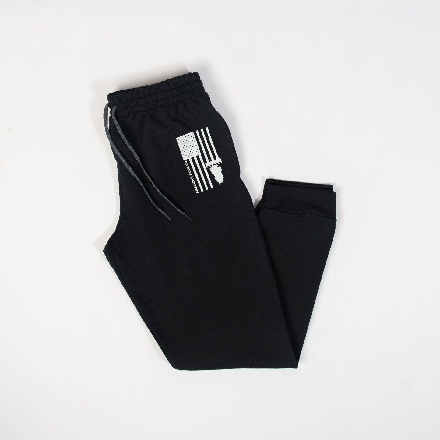 Harvest Flag Black Joggers - NEW - American Farm Company