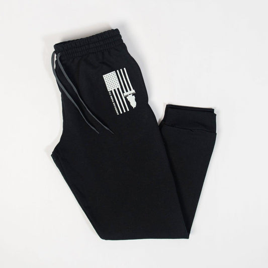 Harvest Flag Black Joggers - NEW - American Farm Company