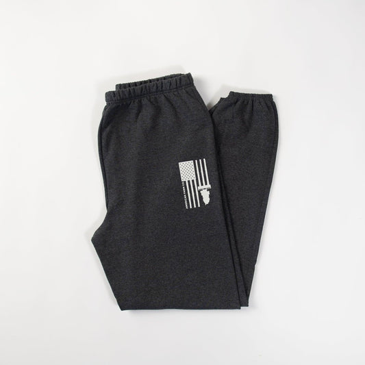 Harvest Flag Charcoal Sweatpants - American Farm Company