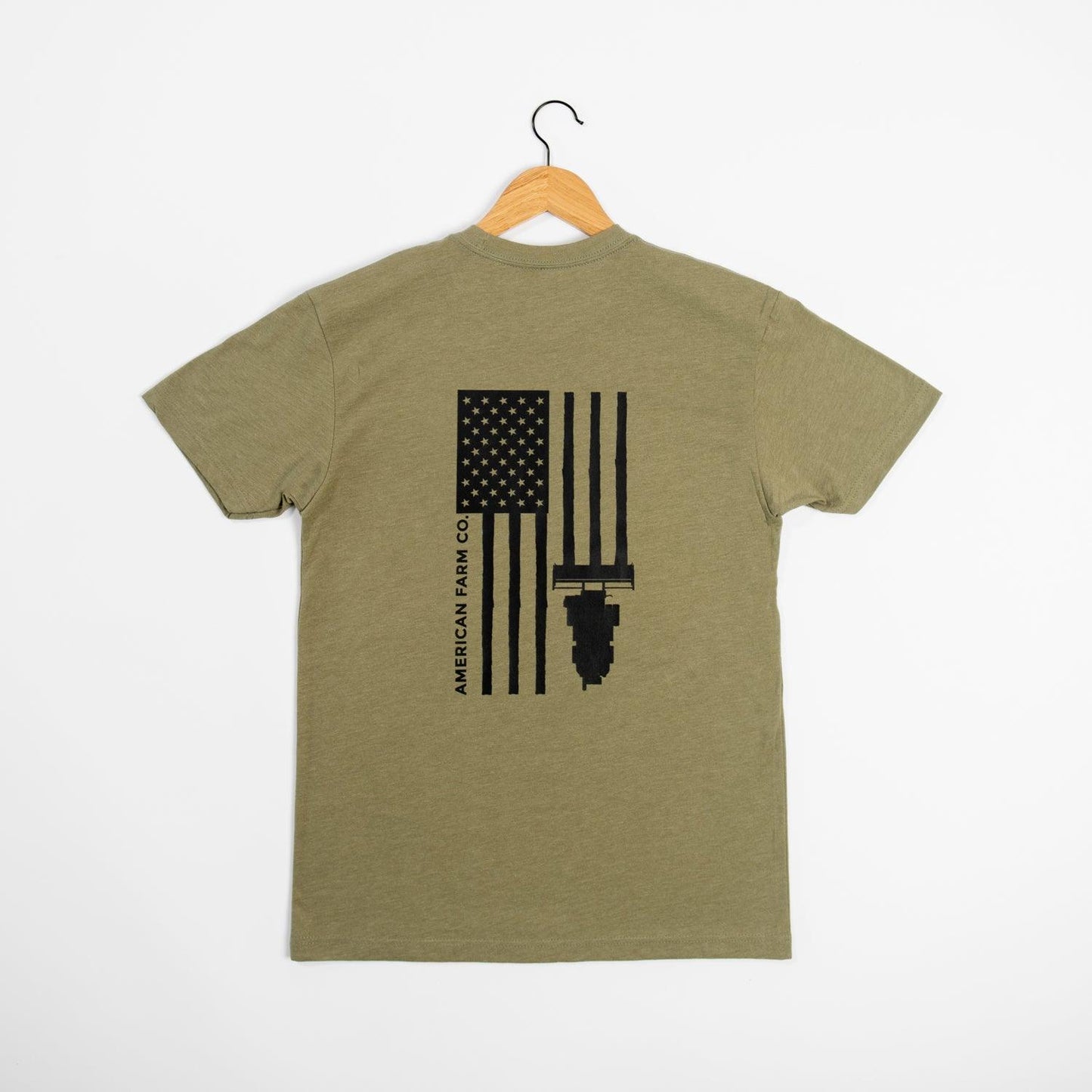 Harvest Flag Essentials Tee - Green - American Farm Company