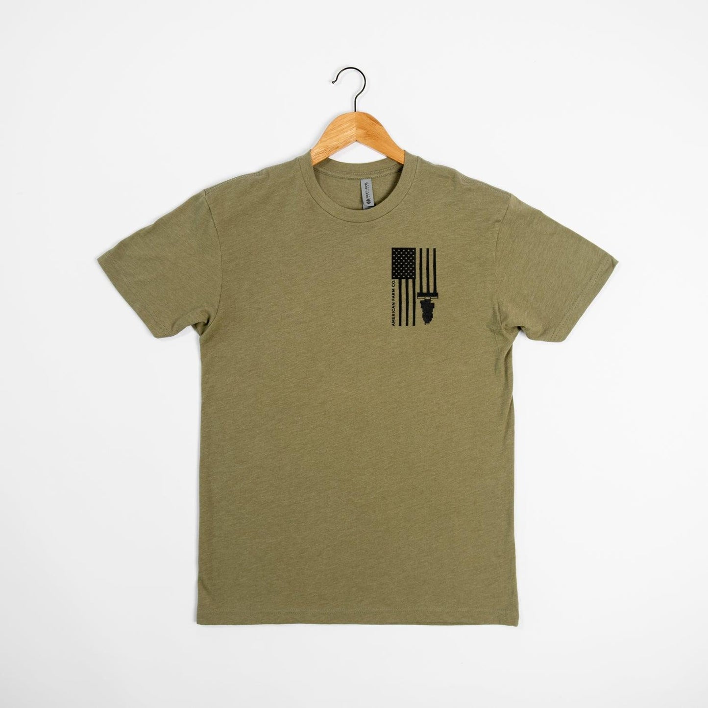 Harvest Flag Essentials Tee - Green - American Farm Company