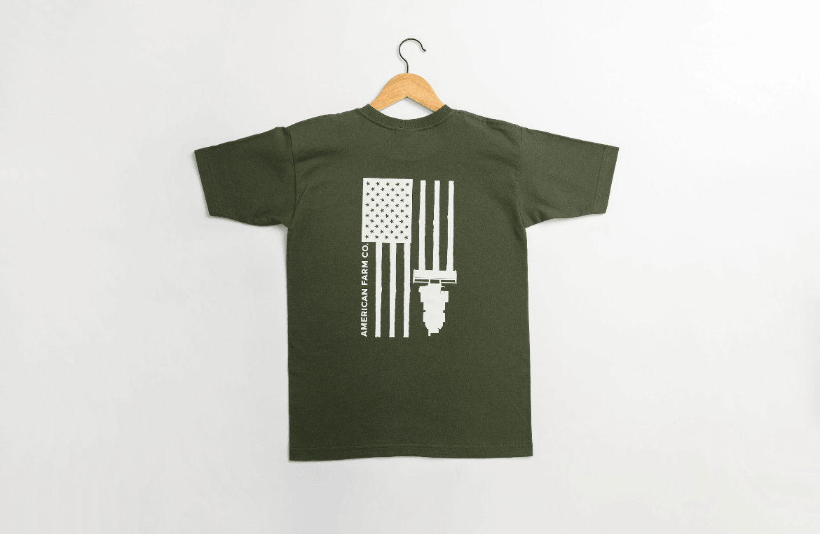 'Harvest Flag' Olive Tee (MIA)