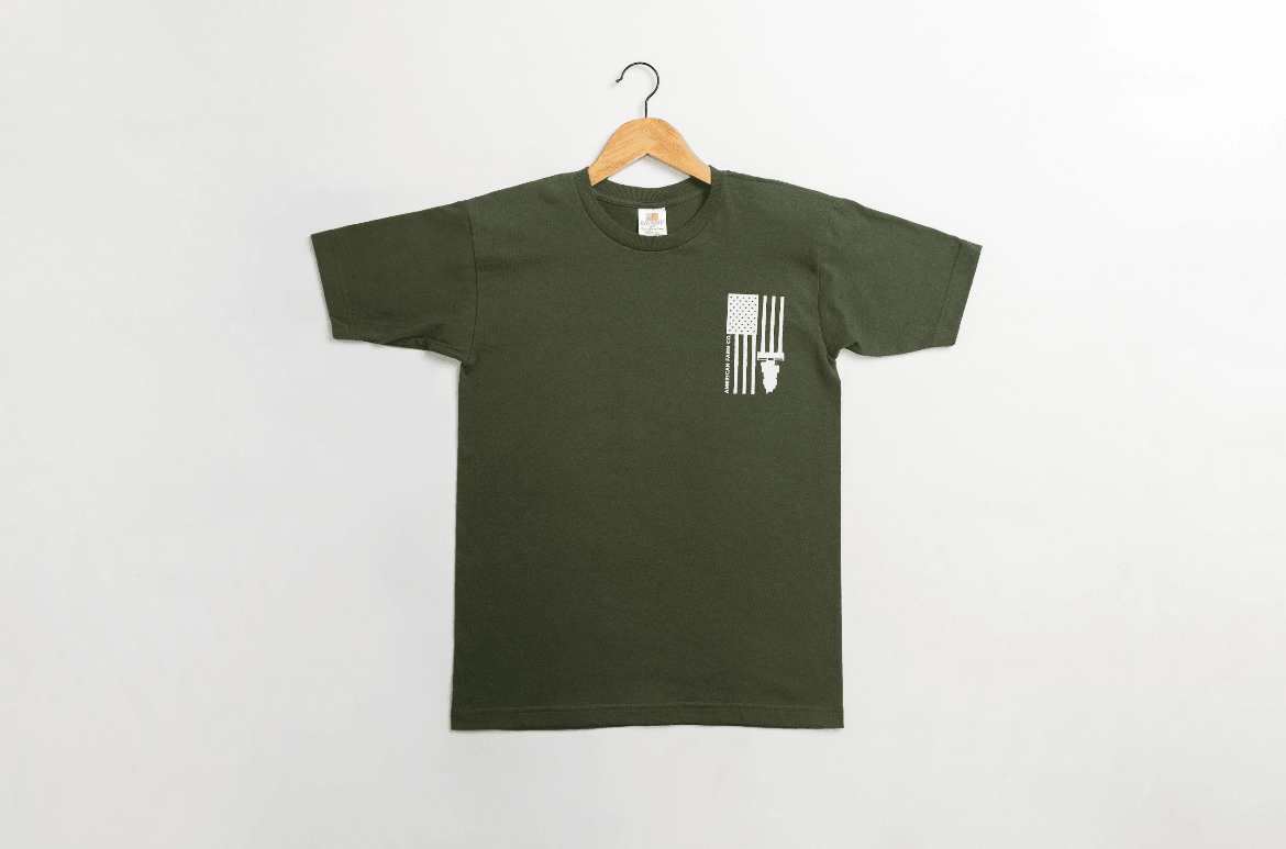 'Harvest Flag' Olive Tee (MIA)