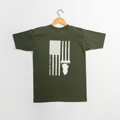 Harvest Flag Olive Tee (MIA)