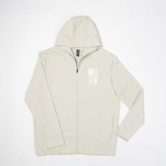 Harvest Flag Performance Full-Zip Hoodie - Smoke