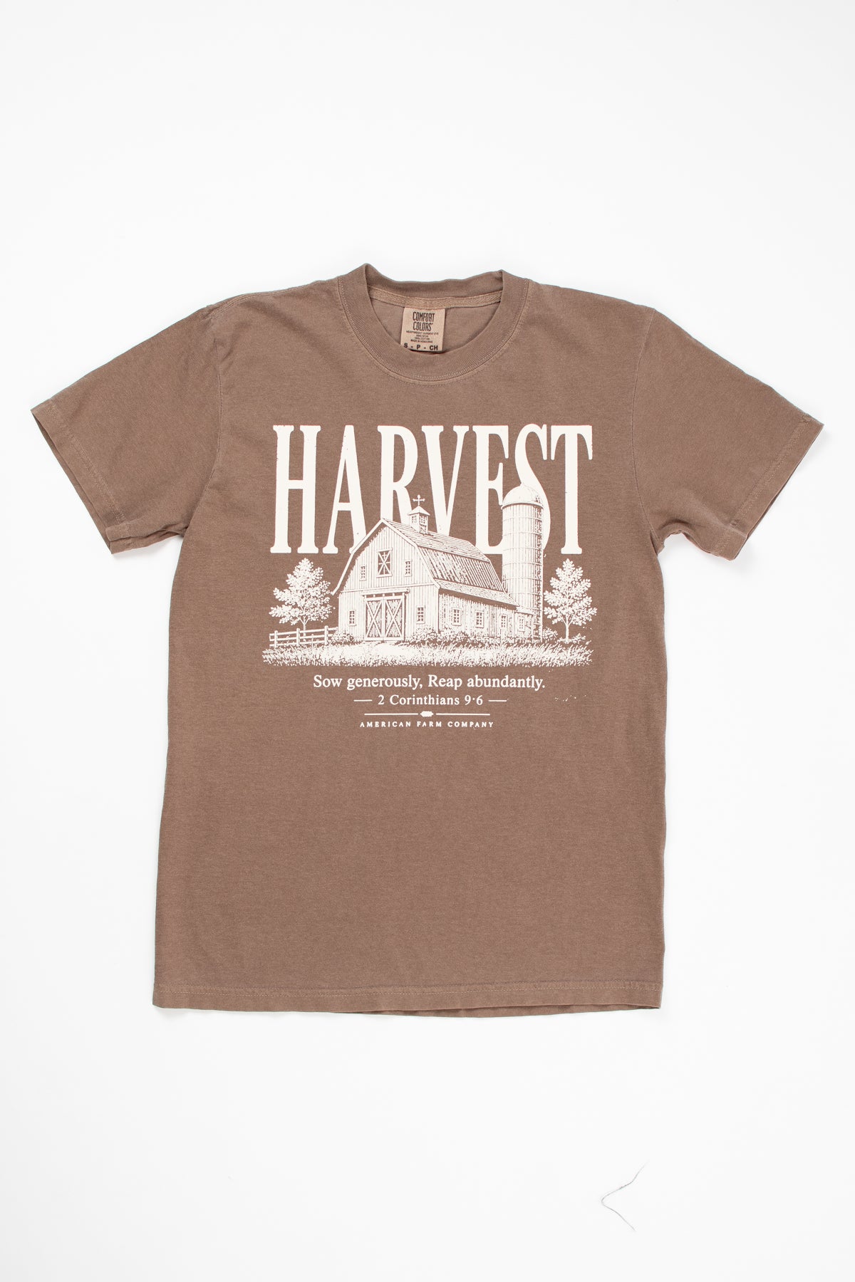 'Harvest' 2 Corinthians 9:6 Adult T-Shirt