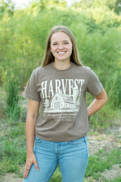 'Harvest' 2 Corinthians 9:6 Adult T-Shirt
