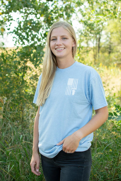 Harvest Flag Essentials Blue Tee
