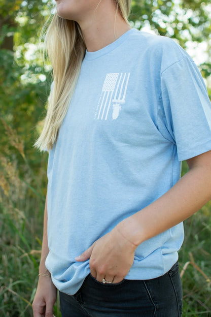 Harvest Flag Essentials Blue Tee