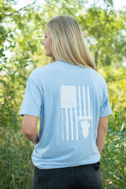 Harvest Flag Essentials Blue Tee