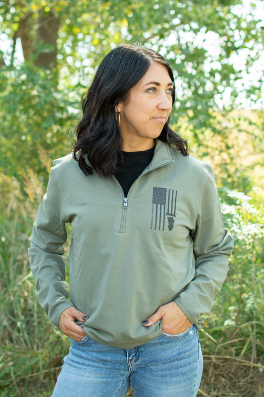 Harvest Flag Performance 1/4 Zip Pullover