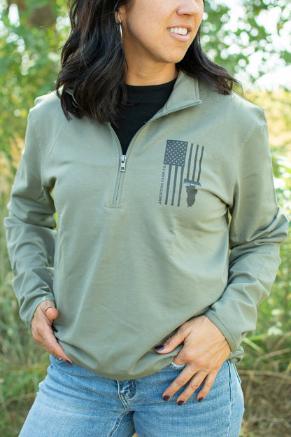 Harvest Flag Performance 1/4 Zip Pullover