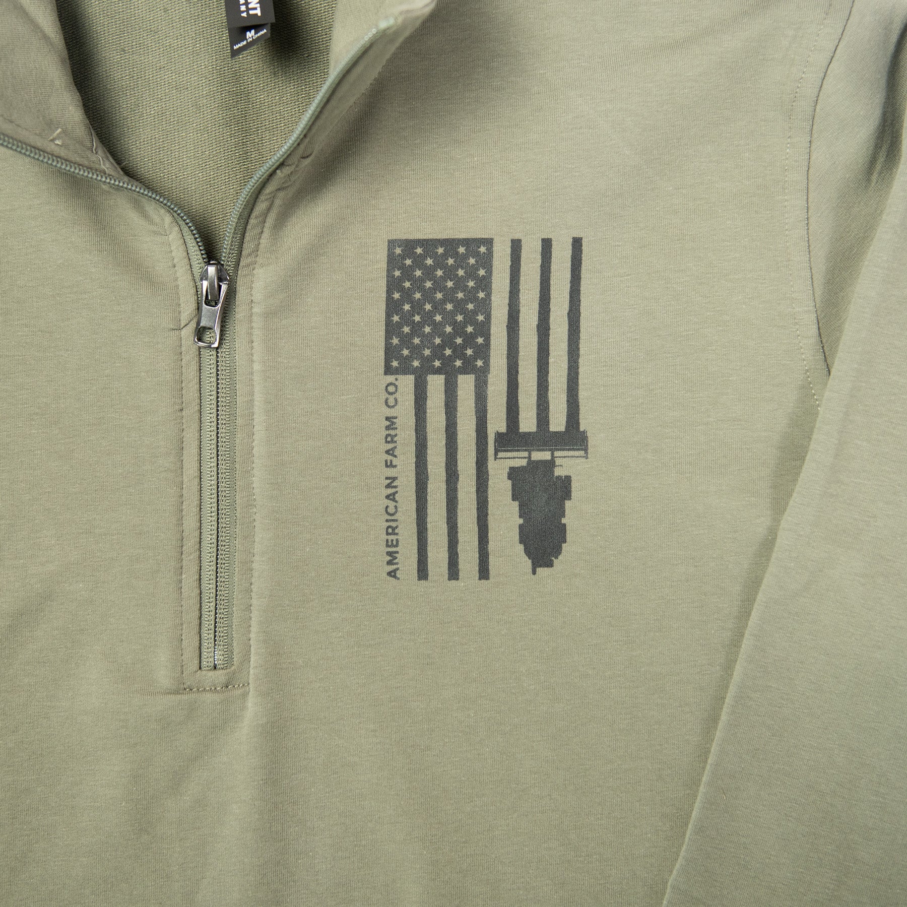 Harvest Flag Performance 1/4 Zip Pullover - American Farm Company