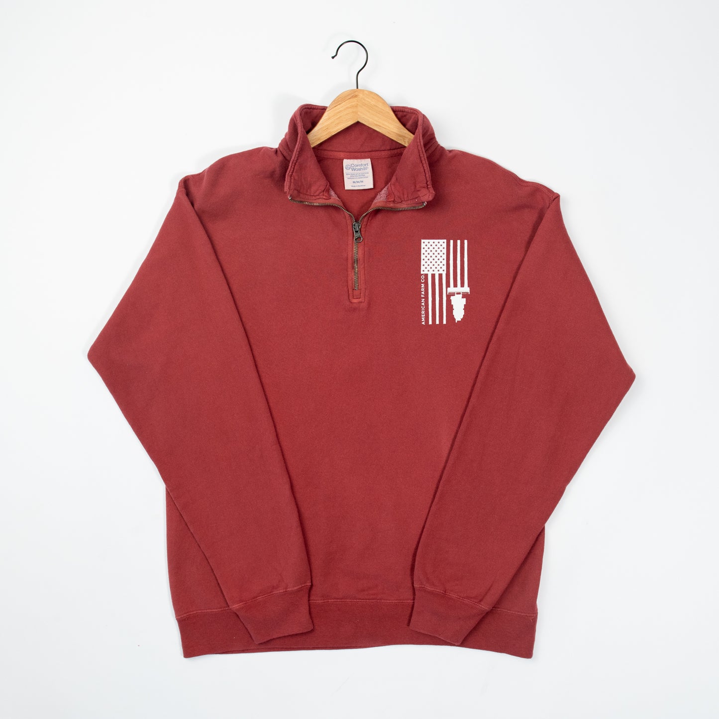 Harvest Flag Red 1/4 Zip