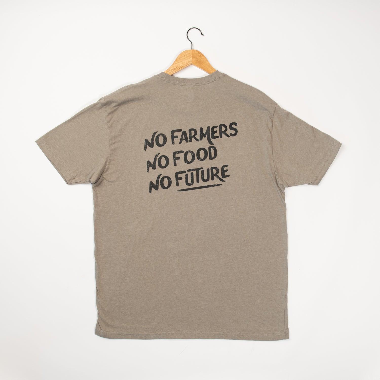 Harvest Flag Stone Grey Tee - American Farm Company