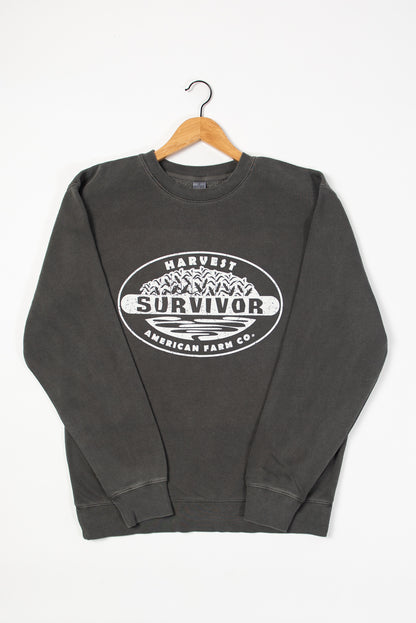 ‘Harvest Survivor’ Charcoal Crewneck