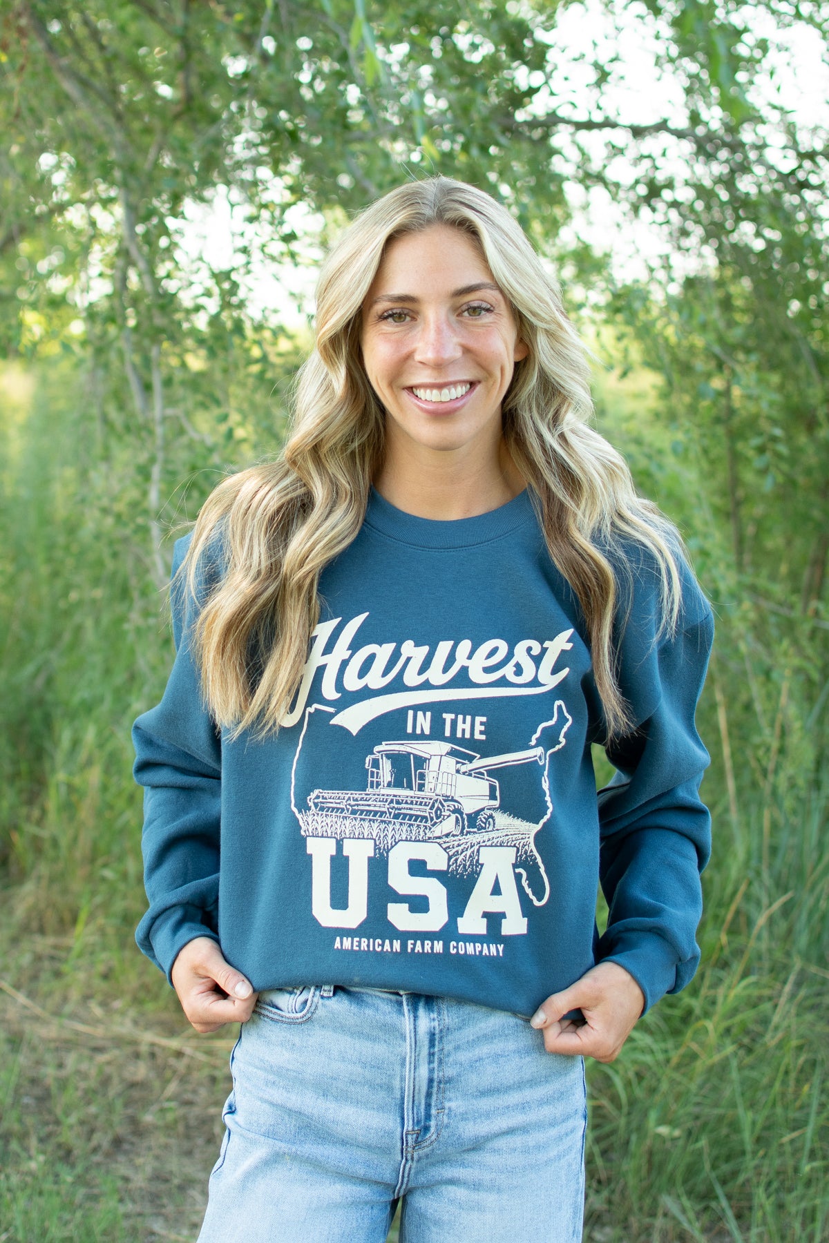 'Harvest in the USA' Adult Crewneck