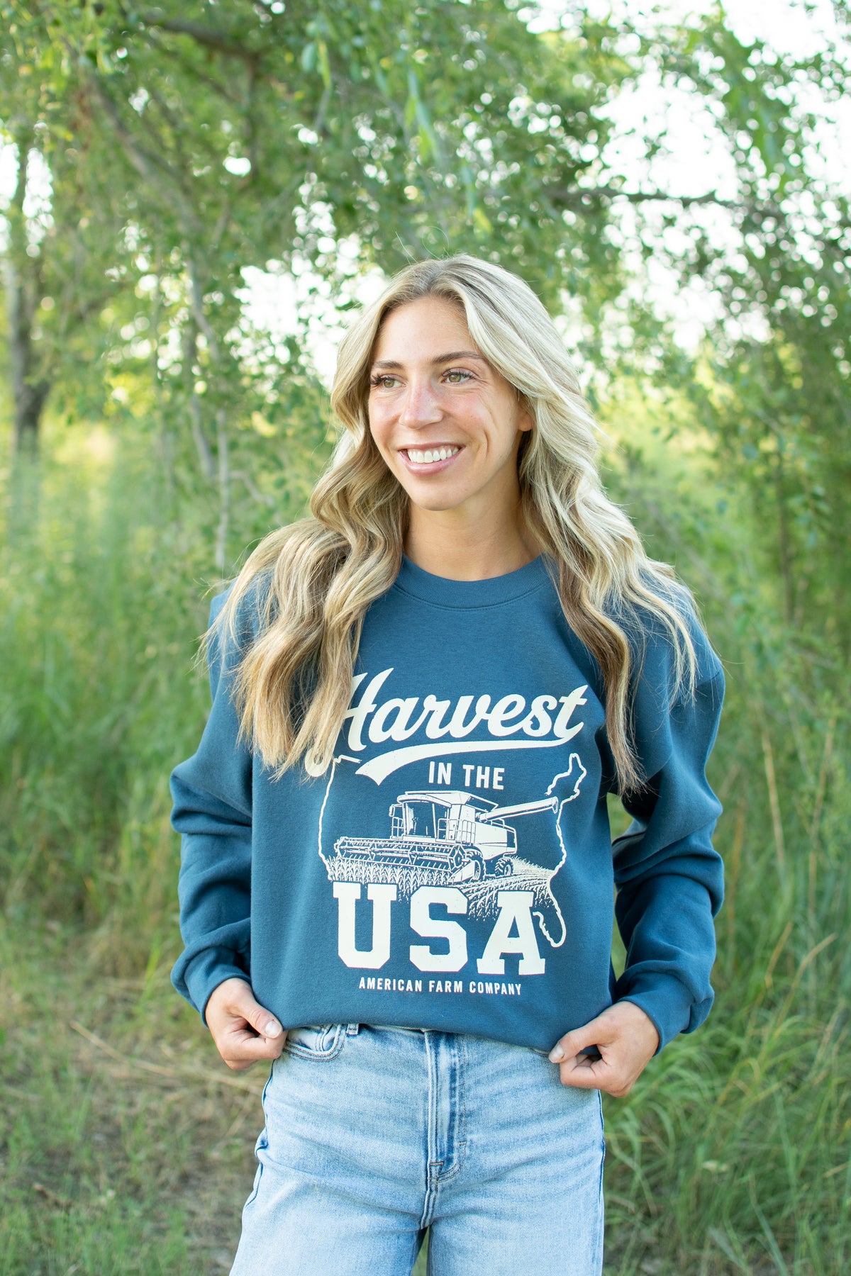 'Harvest in the USA' Adult Crewneck