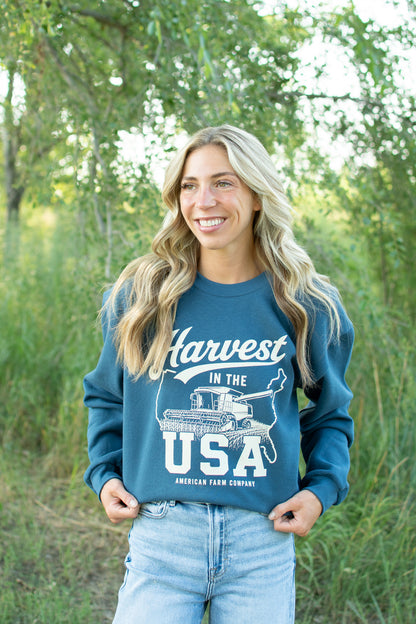 'Harvest in the USA' Adult Crewneck