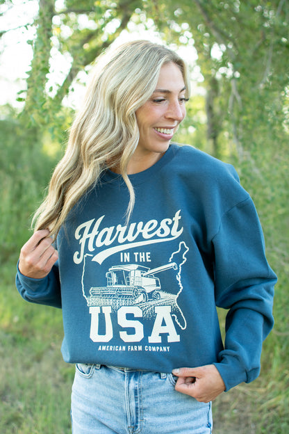 'Harvest in the USA' Adult Crewneck
