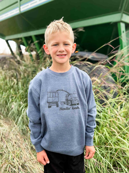 Haulin' Loads Toddler/Youth Crewneck - American Farm Company