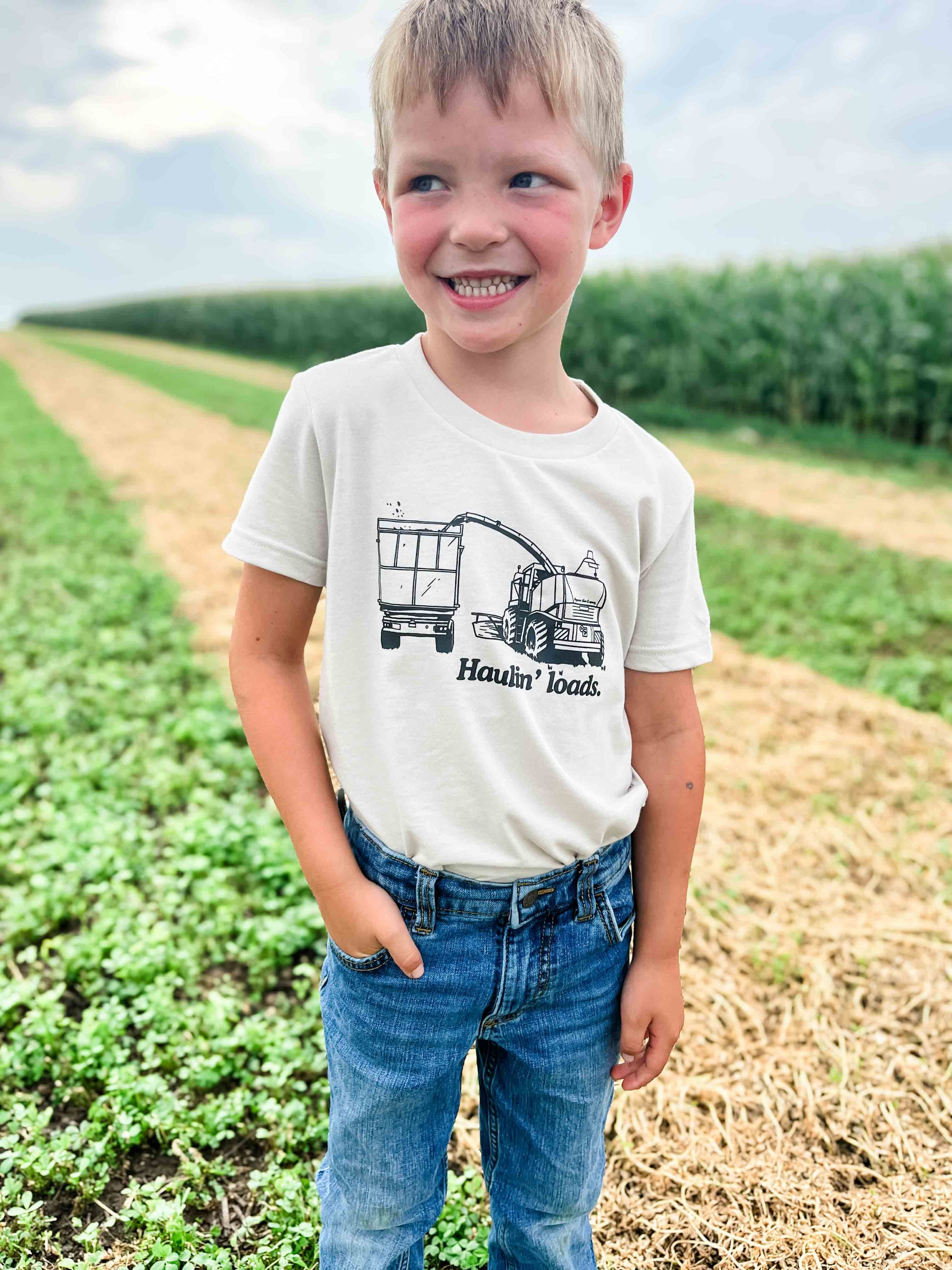 ‘Haulin’ Loads’ Toddler & Youth Tee - American Farm Company