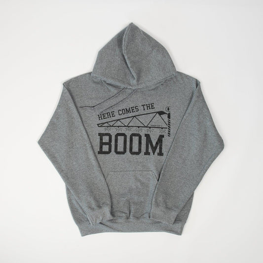 Here Comes the Boom Grey Hoodie - American Farm Company