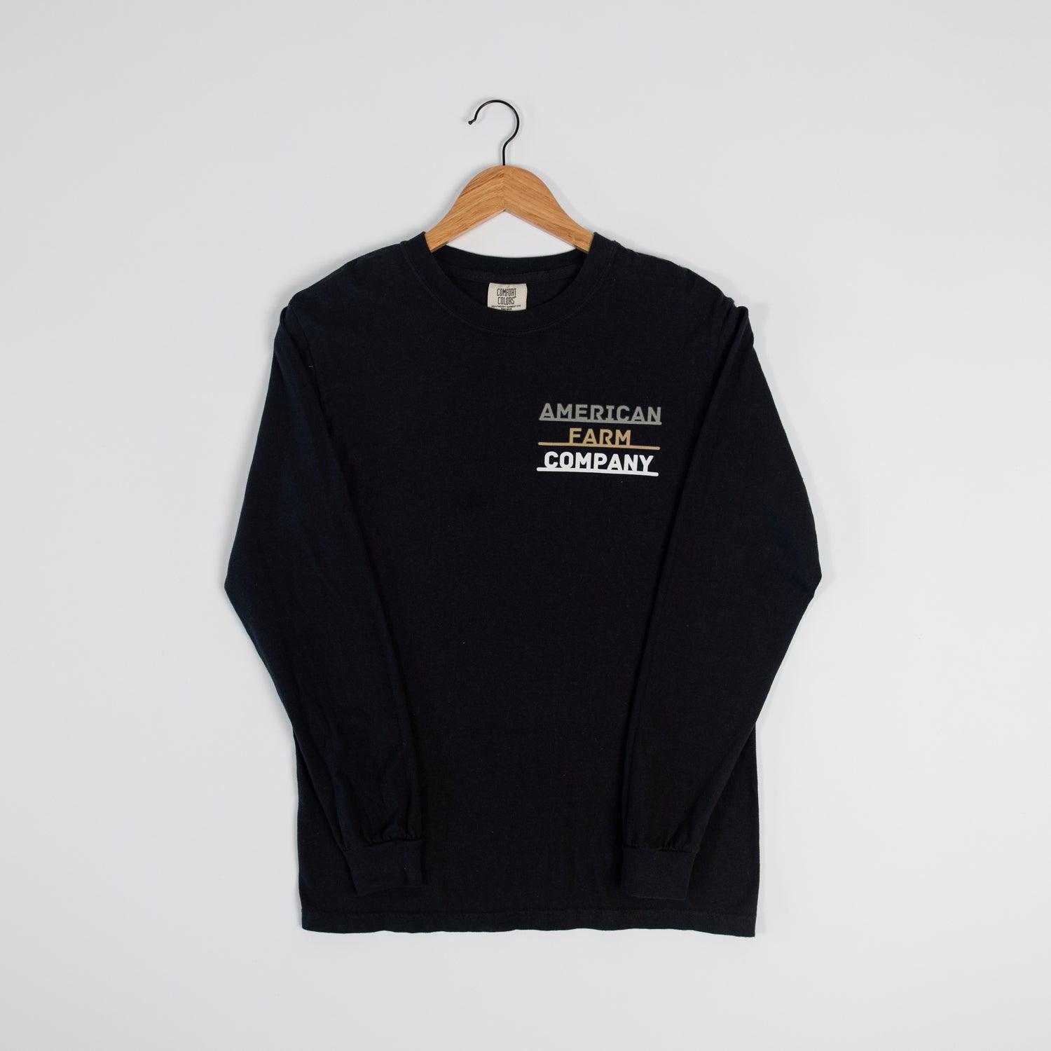 Here's to the Farmers Black Long Sleeve - American Farm Company