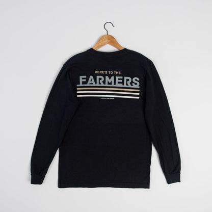 Here's to the Farmers Black Long Sleeve - American Farm Company