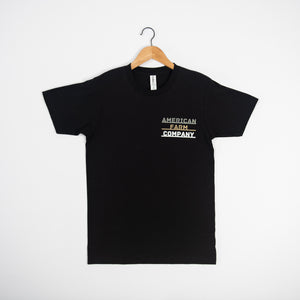 'Here's To the Farmers' Black Tee