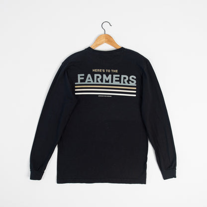 Here's to the Farmers Black Long Sleeve