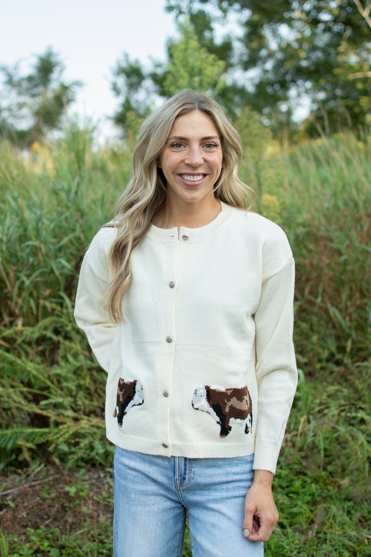 Hereford Cow Cardigan