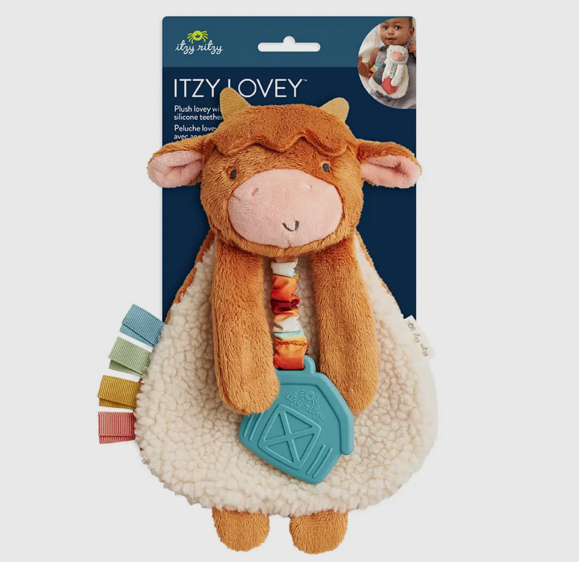 Highland Cow Itzy Friends Lovey™ Plush - American Farm Company