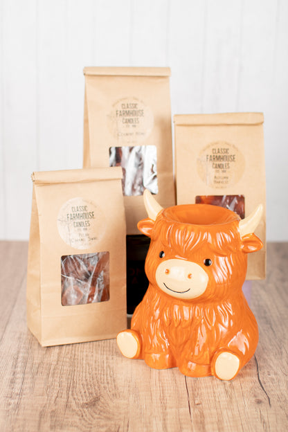 Highland Cow Warmer and Wax Melt Bundle