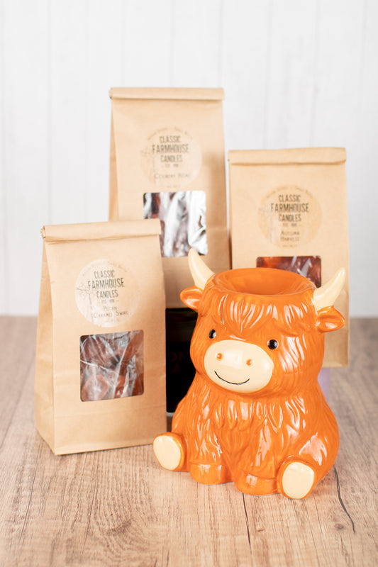 Highland Cow Warmer and Wax Melt Bundle