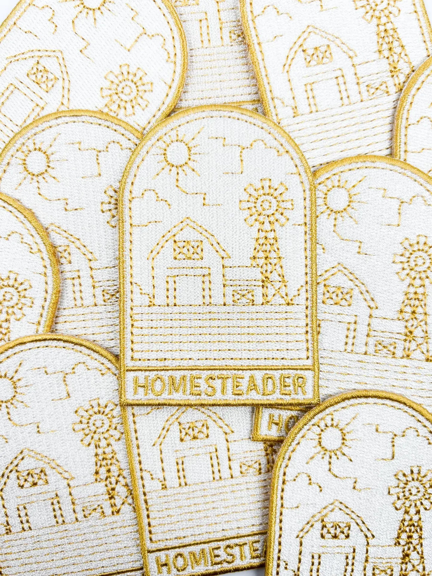 'Homesteader' Embroidered Iron-On Patch