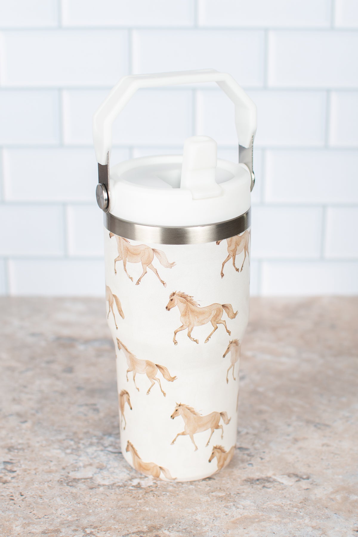 Horse 20oz Kids Bucket Handle Tumbler