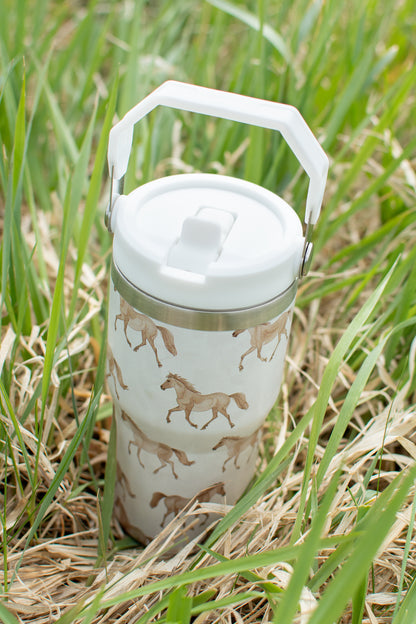 Horse 20oz Kids Bucket Handle Tumbler