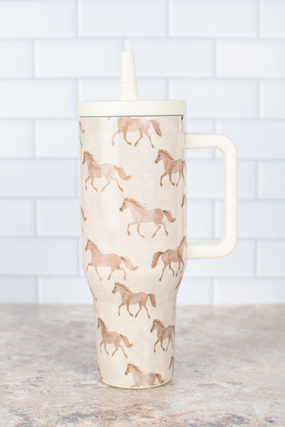 Horse 40oz Water Tank Tumbler