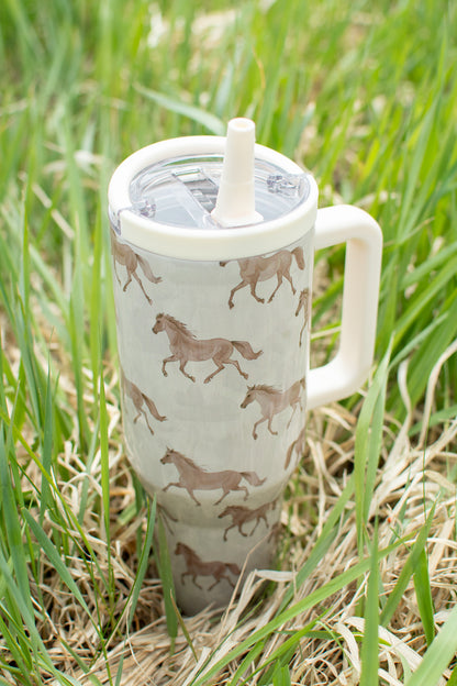 Horse 40oz Water Tank Tumbler